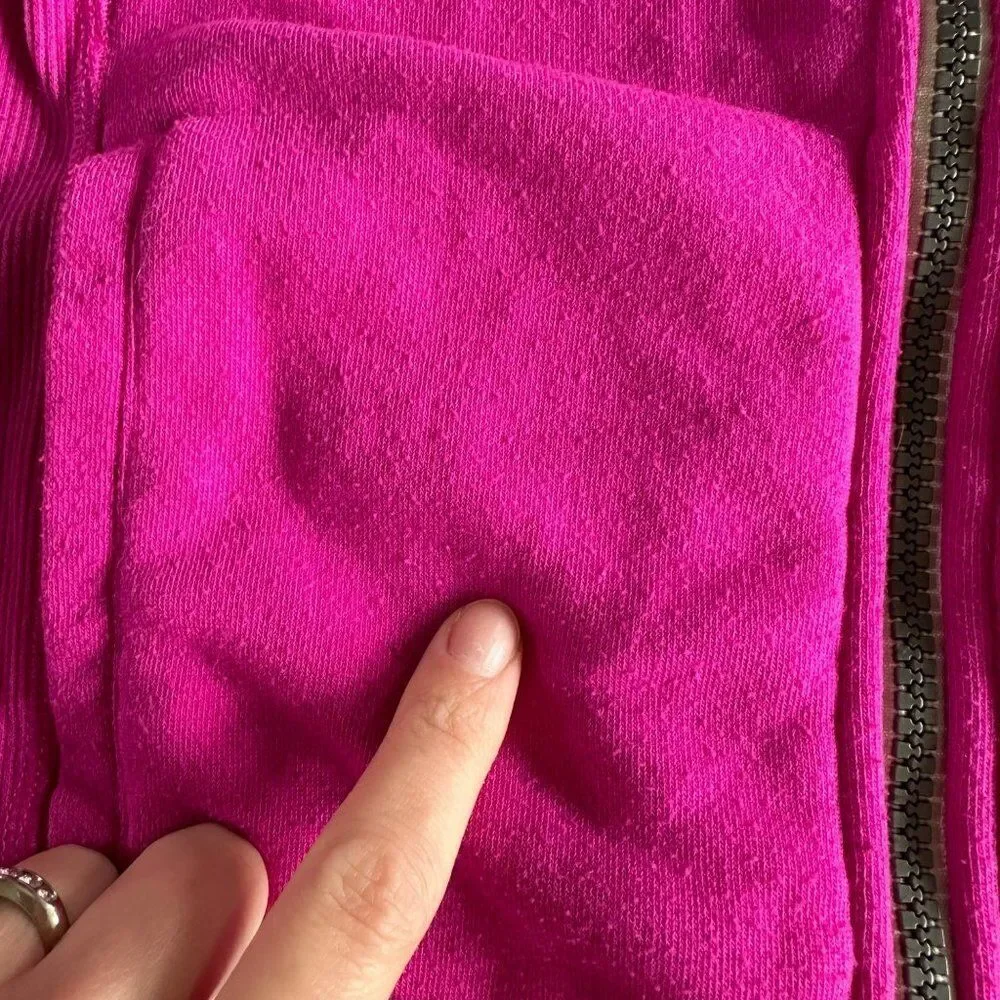 Converse All Star Girls Bright Pink Zip Up Hooded Jacket -8YR